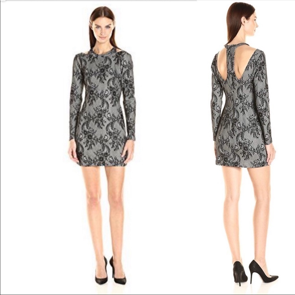 Plenty by Tracy Reese Lace Bodycon Dress Black Small